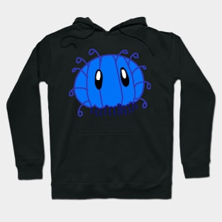 Blue flower hat jellyfish Hoodie